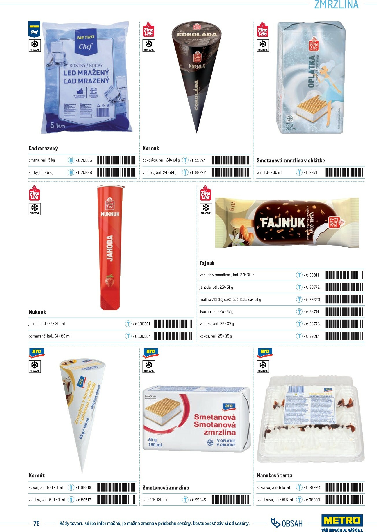 metro - Leták Metro - Katalóg vlastných značiek METRO platný od 21.11. do 21.11. - page: 75