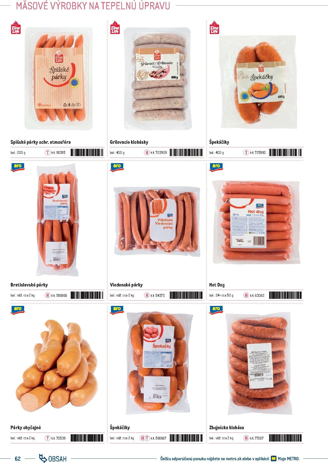 metro - Leták Metro - Katalóg vlastných značiek METRO platný od 21.11. do 21.11. - page: 62