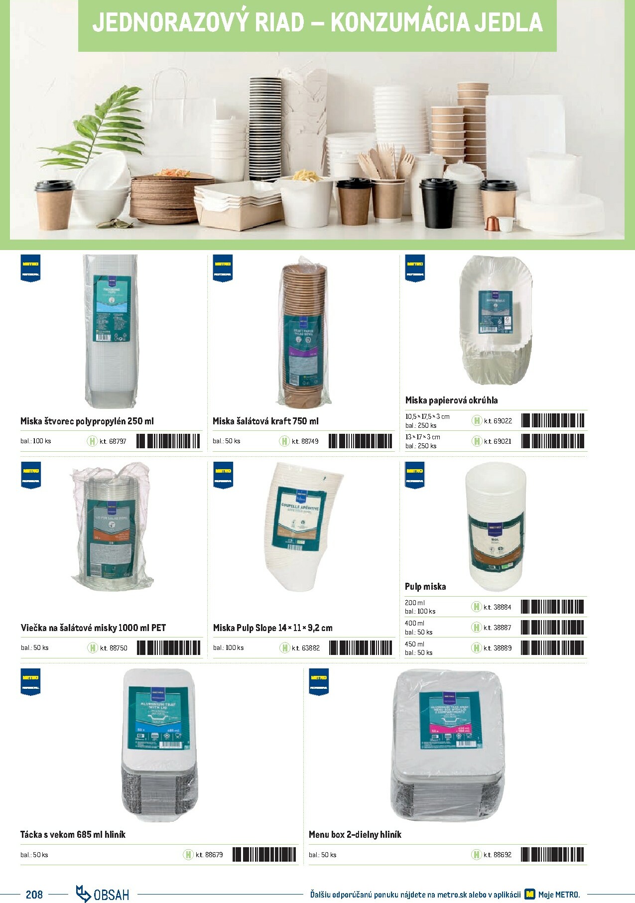 metro - Leták Metro - Katalóg vlastných značiek METRO platný od 21.11. do 21.11. - page: 208