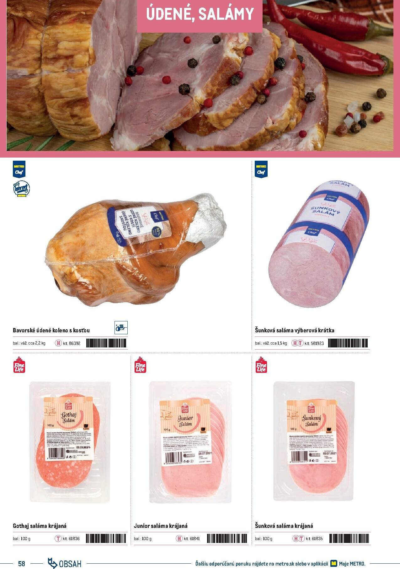 metro - Leták Metro - Katalóg vlastných značiek METRO platný od 21.11. do 21.11. - page: 58