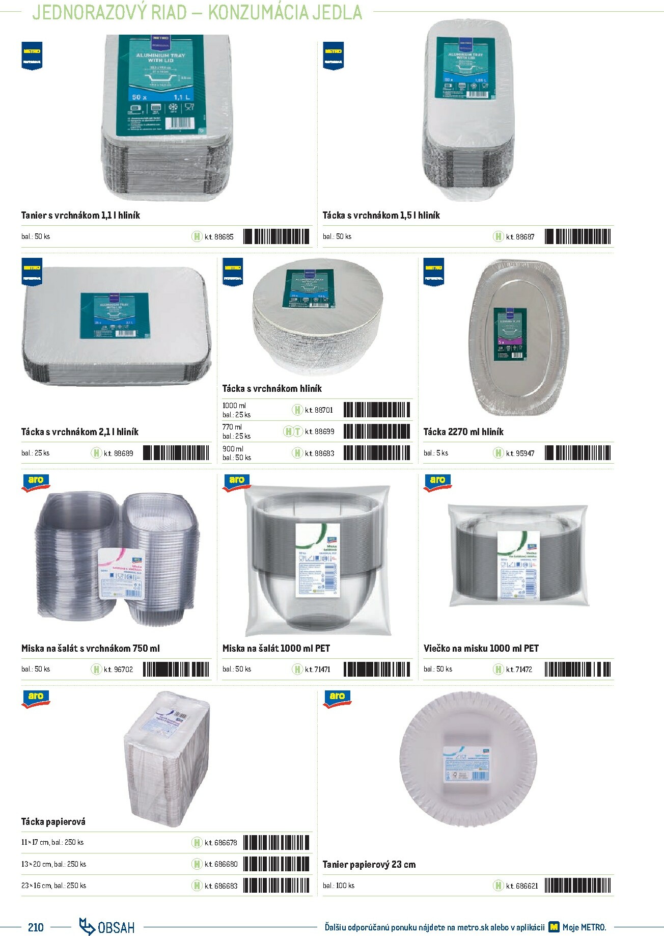 metro - Leták Metro - Katalóg vlastných značiek METRO platný od 21.11. do 21.11. - page: 210