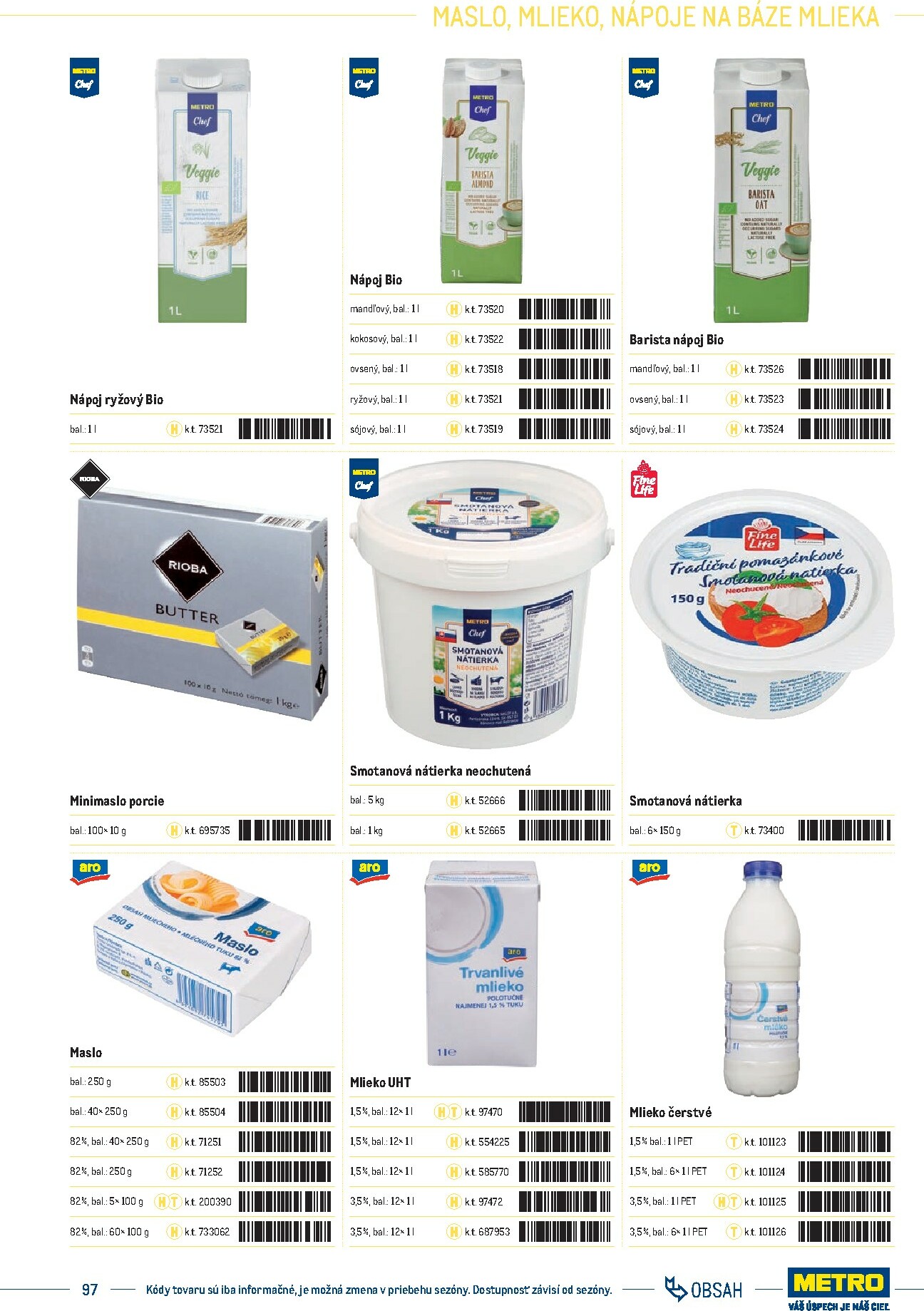metro - Leták Metro - Katalóg vlastných značiek METRO platný od 21.11. do 21.11. - page: 97
