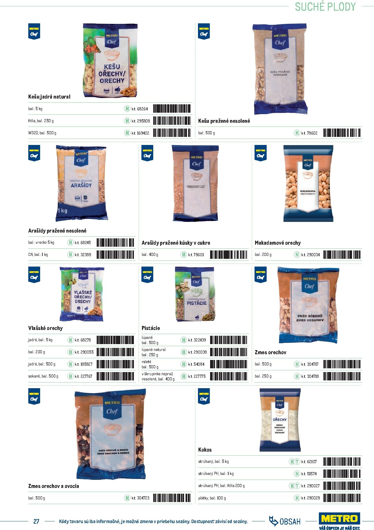 metro - Leták Metro - Katalóg vlastných značiek METRO platný od 21.11. do 21.11. - page: 27