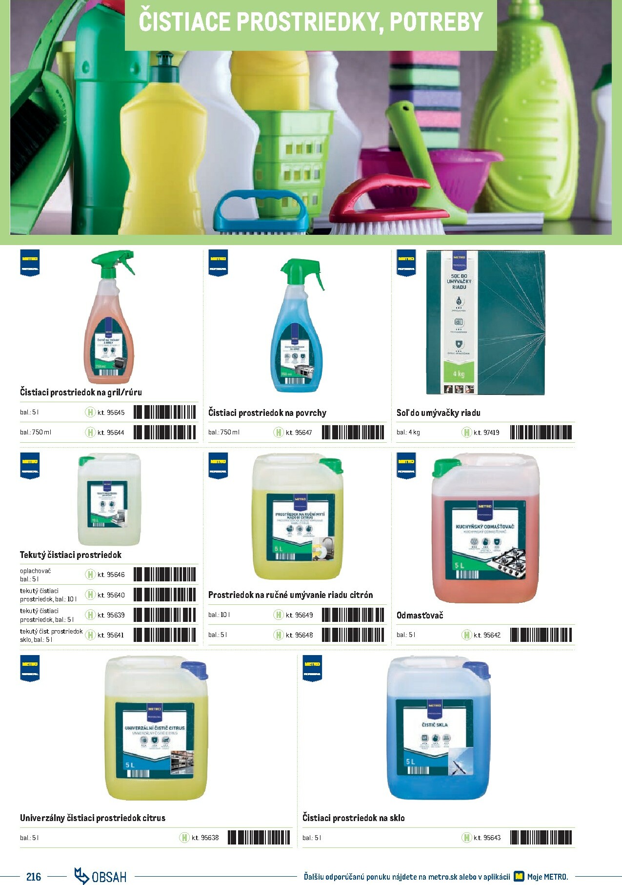 metro - Leták Metro - Katalóg vlastných značiek METRO platný od 21.11. do 21.11. - page: 216
