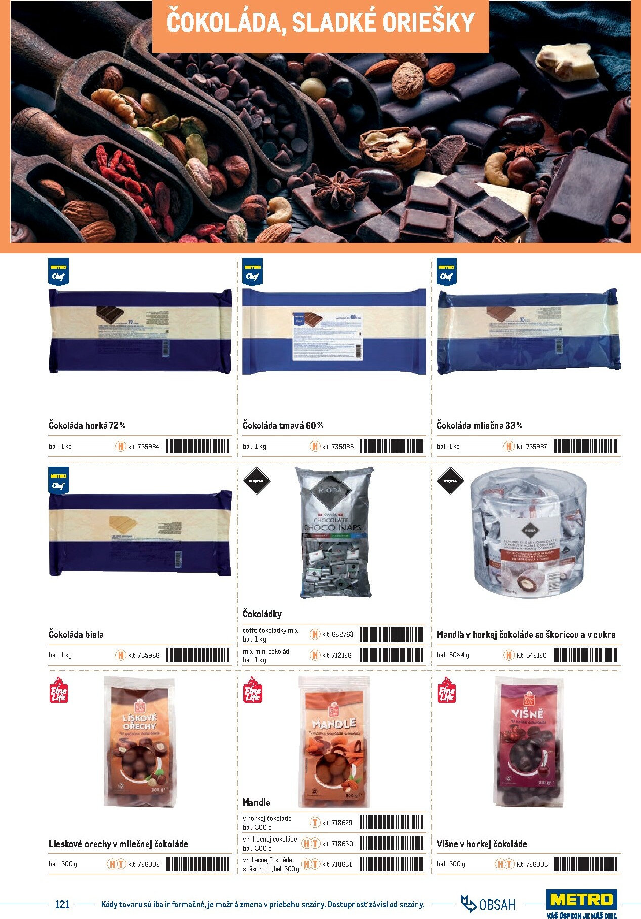 metro - Leták Metro - Katalóg vlastných značiek METRO platný od 21.11. do 21.11. - page: 121