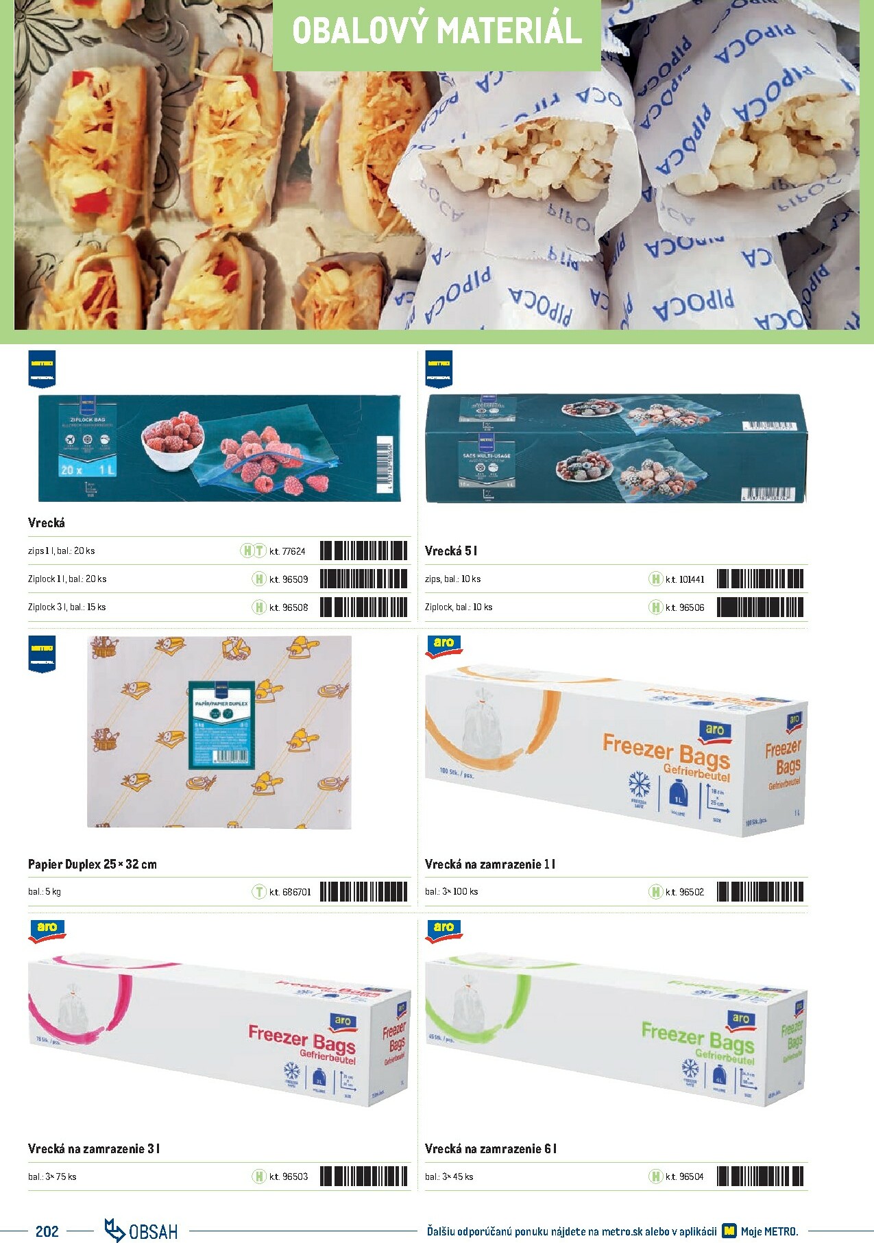 metro - Leták Metro - Katalóg vlastných značiek METRO platný od 21.11. do 21.11. - page: 202