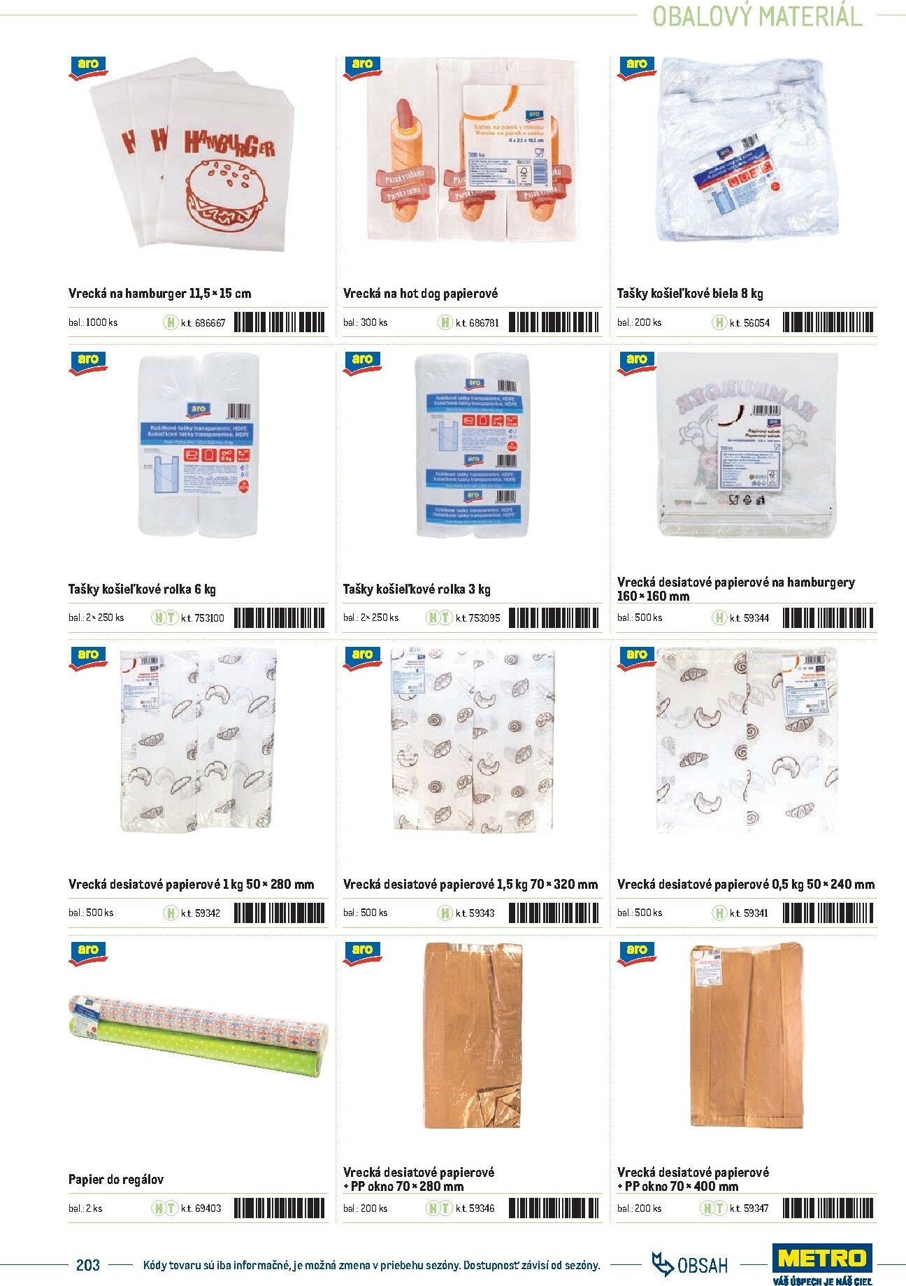 metro - Leták Metro - Katalóg vlastných značiek METRO platný od 21.11. do 21.11. - page: 203