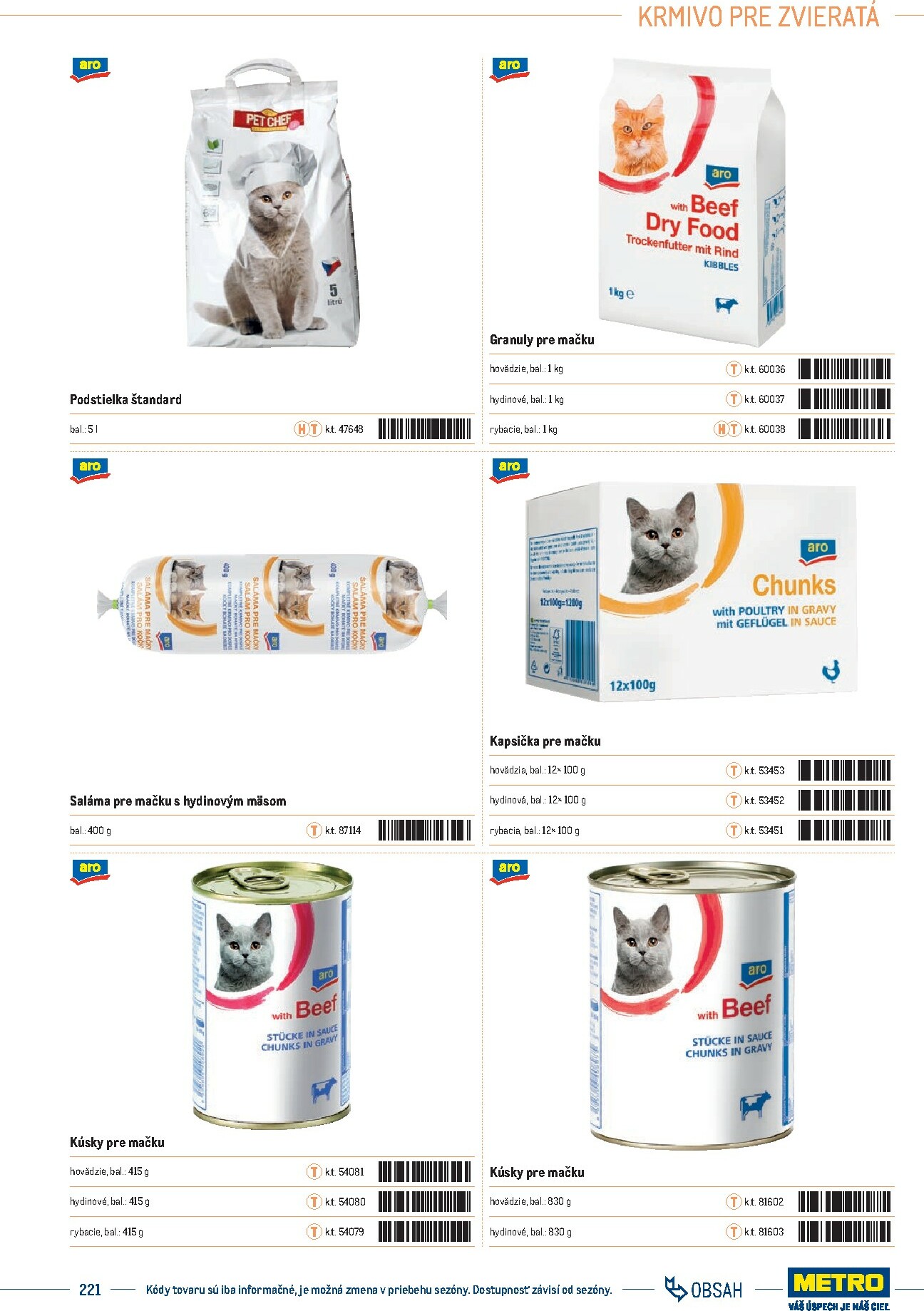 metro - Leták Metro - Katalóg vlastných značiek METRO platný od 21.11. do 21.11. - page: 221