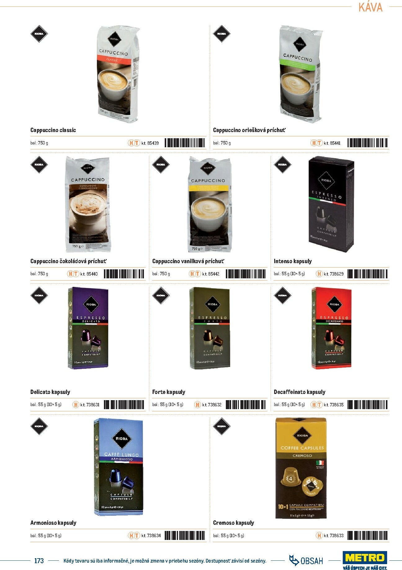 metro - Leták Metro - Katalóg vlastných značiek METRO platný od 21.11. do 21.11. - page: 173