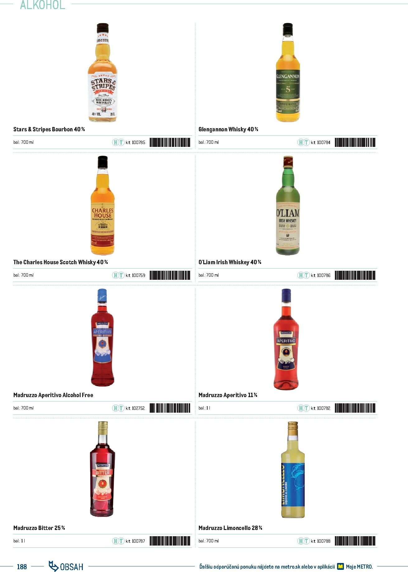 metro - Leták Metro - Katalóg vlastných značiek METRO platný od 21.11. do 21.11. - page: 188