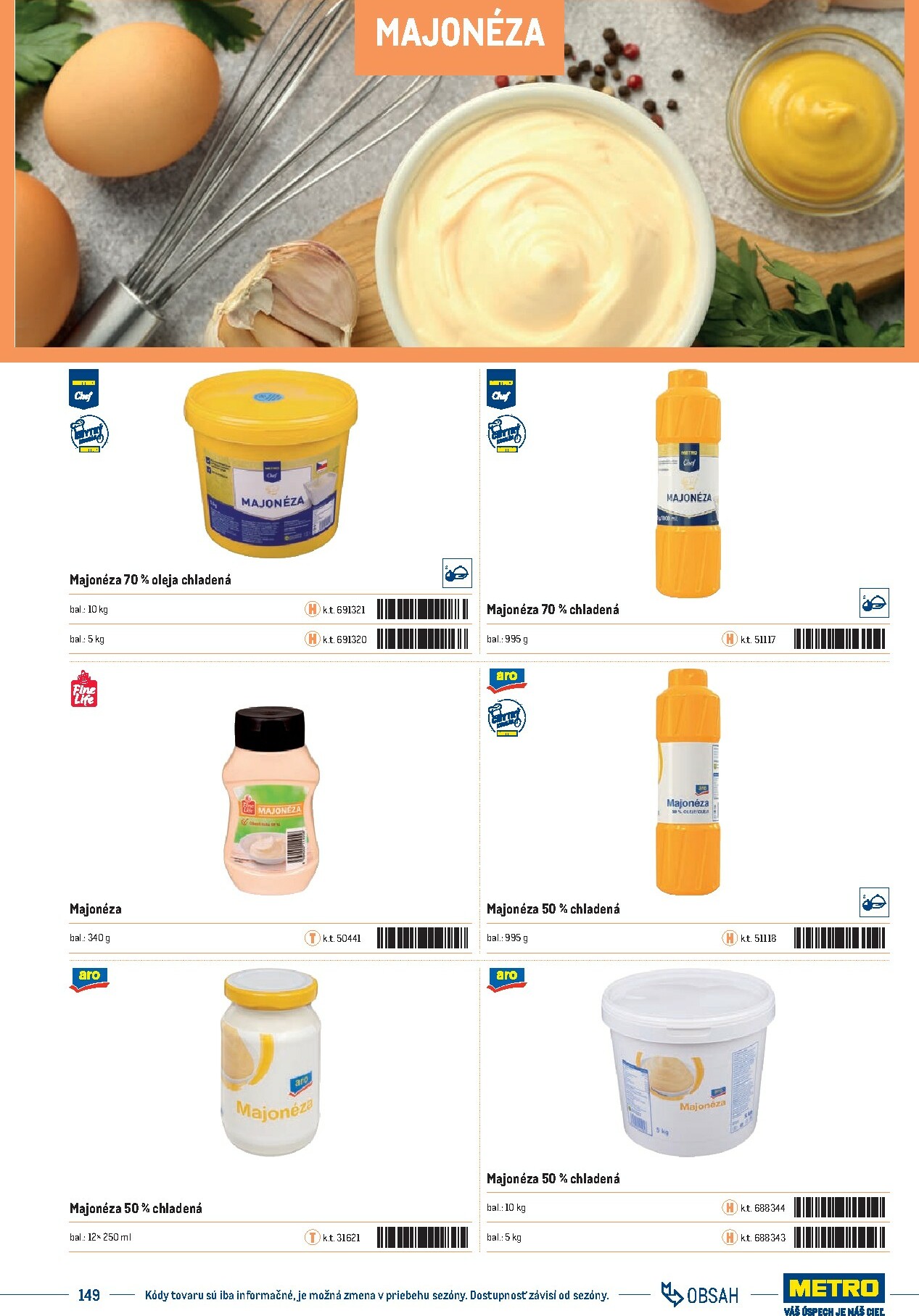 metro - Leták Metro - Katalóg vlastných značiek METRO platný od 21.11. do 21.11. - page: 149
