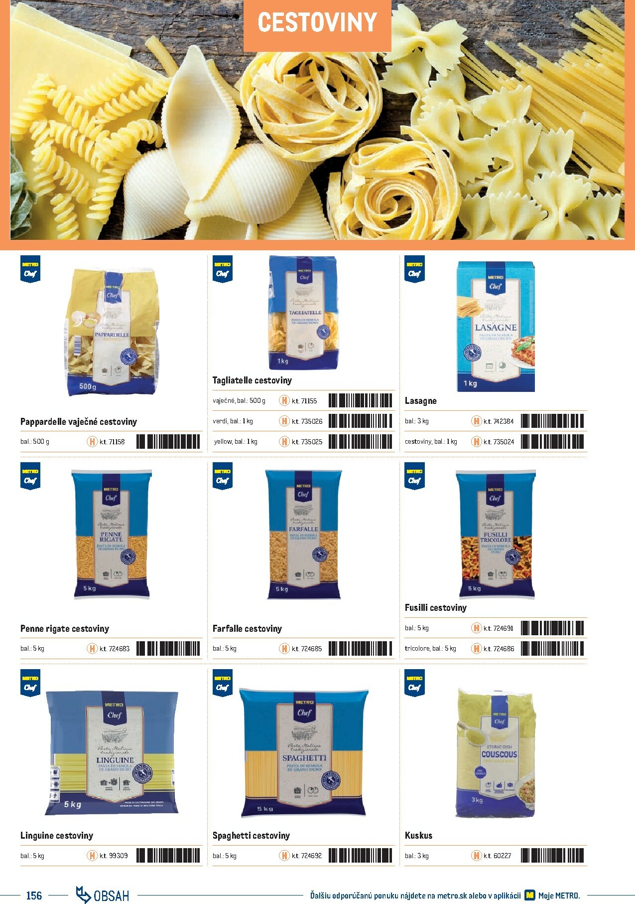 metro - Leták Metro - Katalóg vlastných značiek METRO platný od 21.11. do 21.11. - page: 156