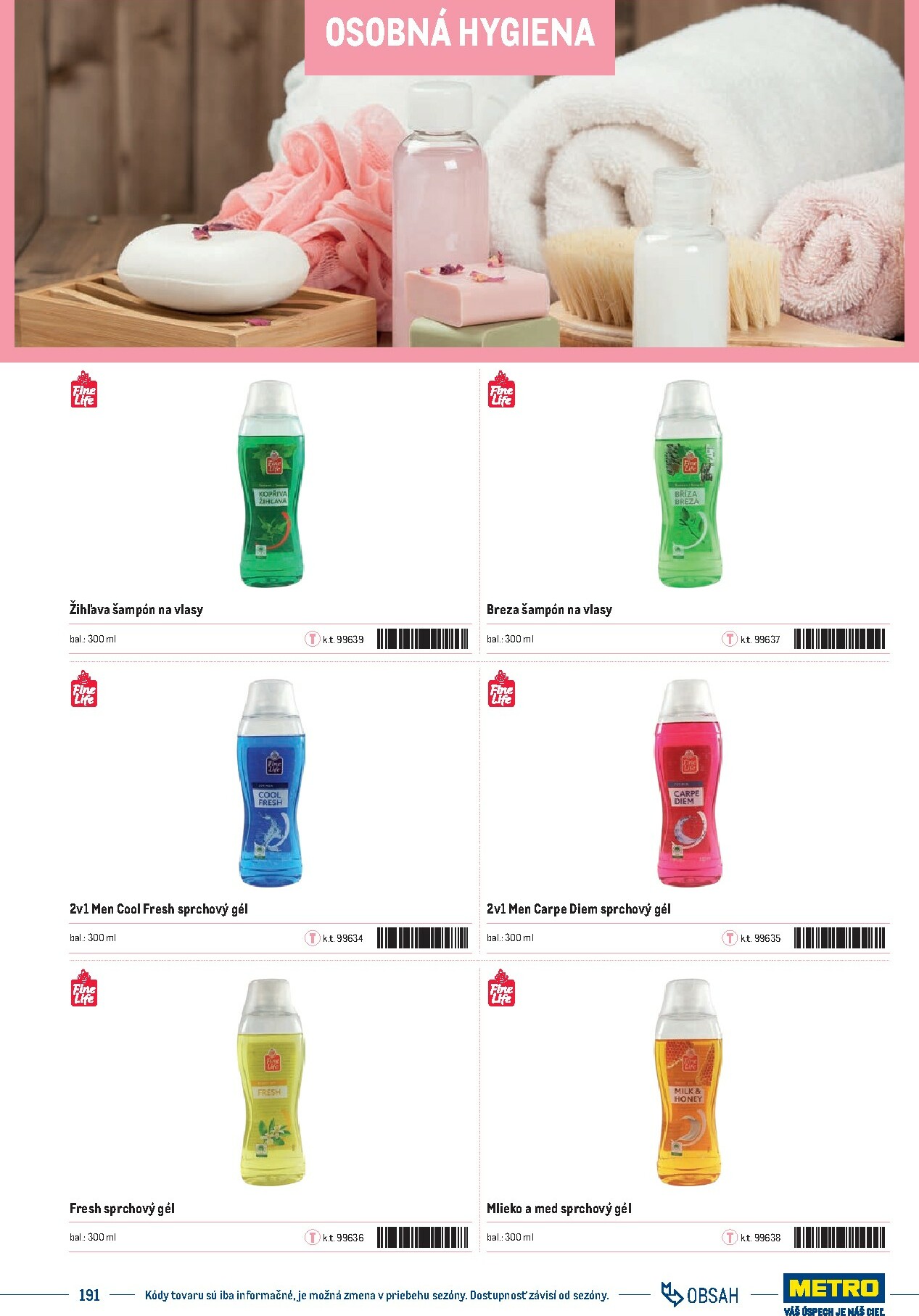 metro - Leták Metro - Katalóg vlastných značiek METRO platný od 21.11. do 21.11. - page: 191