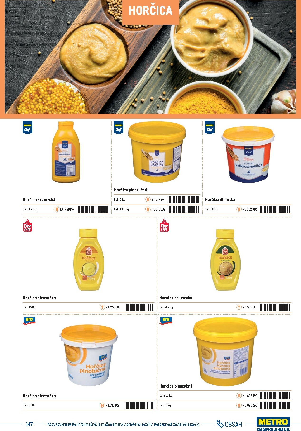 metro - Leták Metro - Katalóg vlastných značiek METRO platný od 21.11. do 21.11. - page: 147