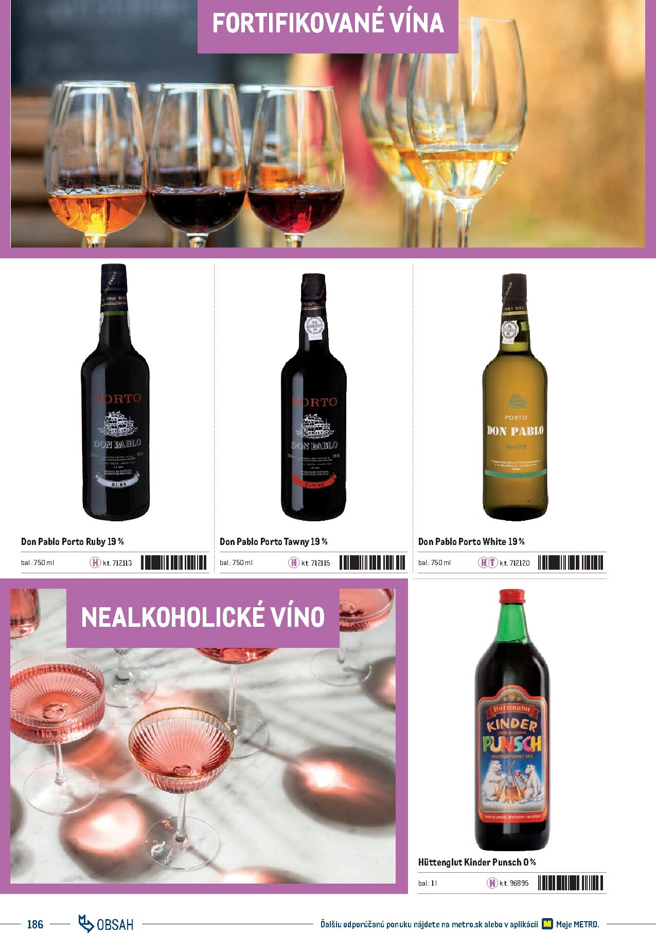 metro - Leták Metro - Katalóg vlastných značiek METRO platný od 21.11. do 21.11. - page: 186