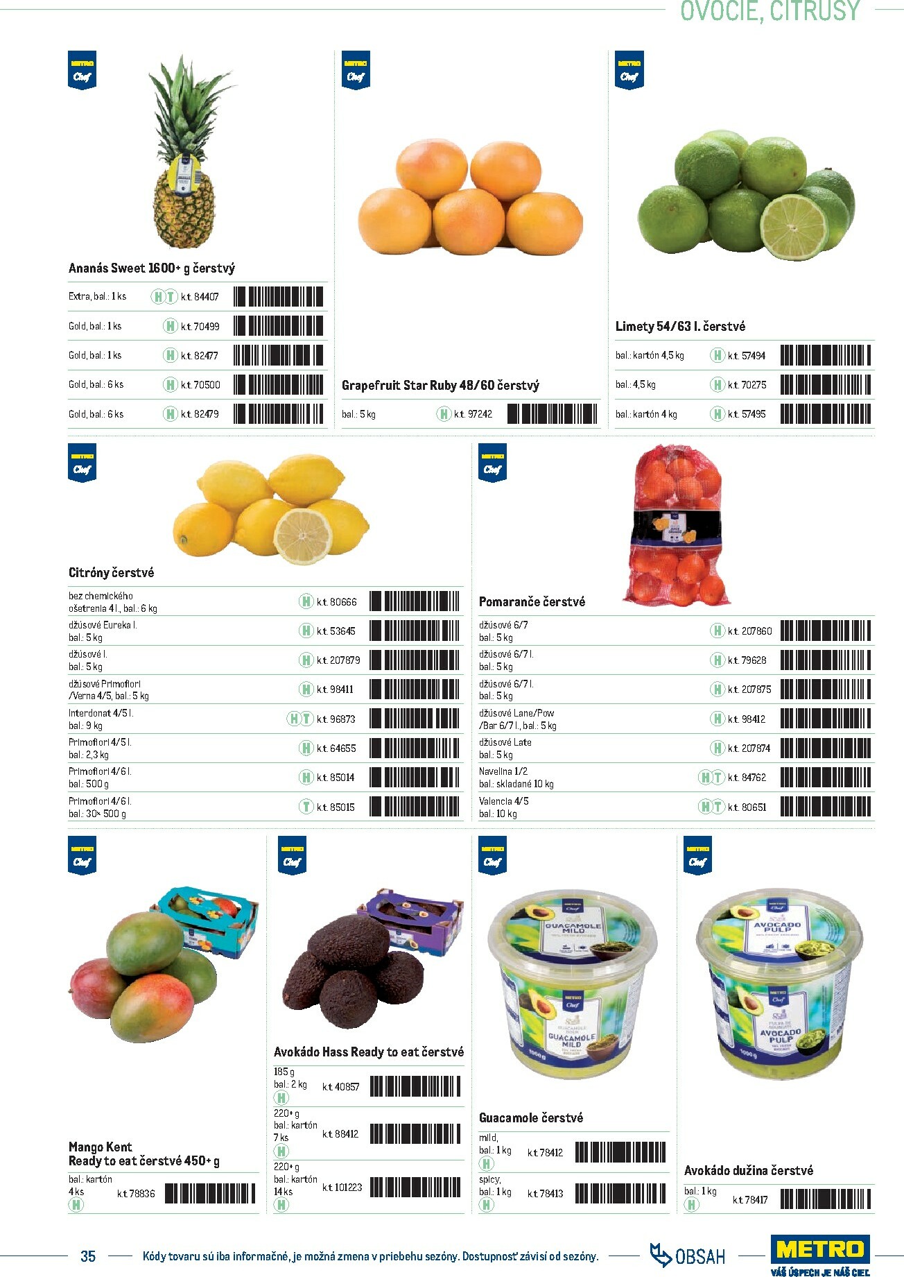 metro - Leták Metro - Katalóg vlastných značiek METRO platný od 21.11. do 21.11. - page: 35