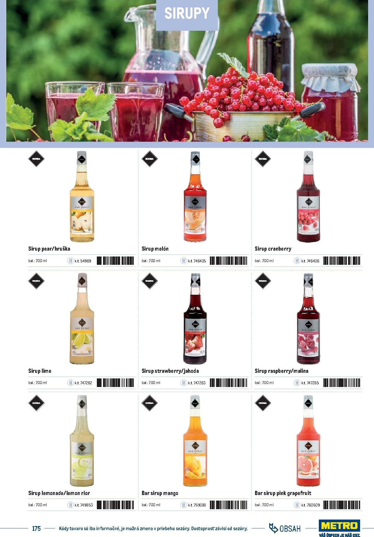 metro - Leták Metro - Katalóg vlastných značiek METRO platný od 21.11. do 21.11. - page: 175