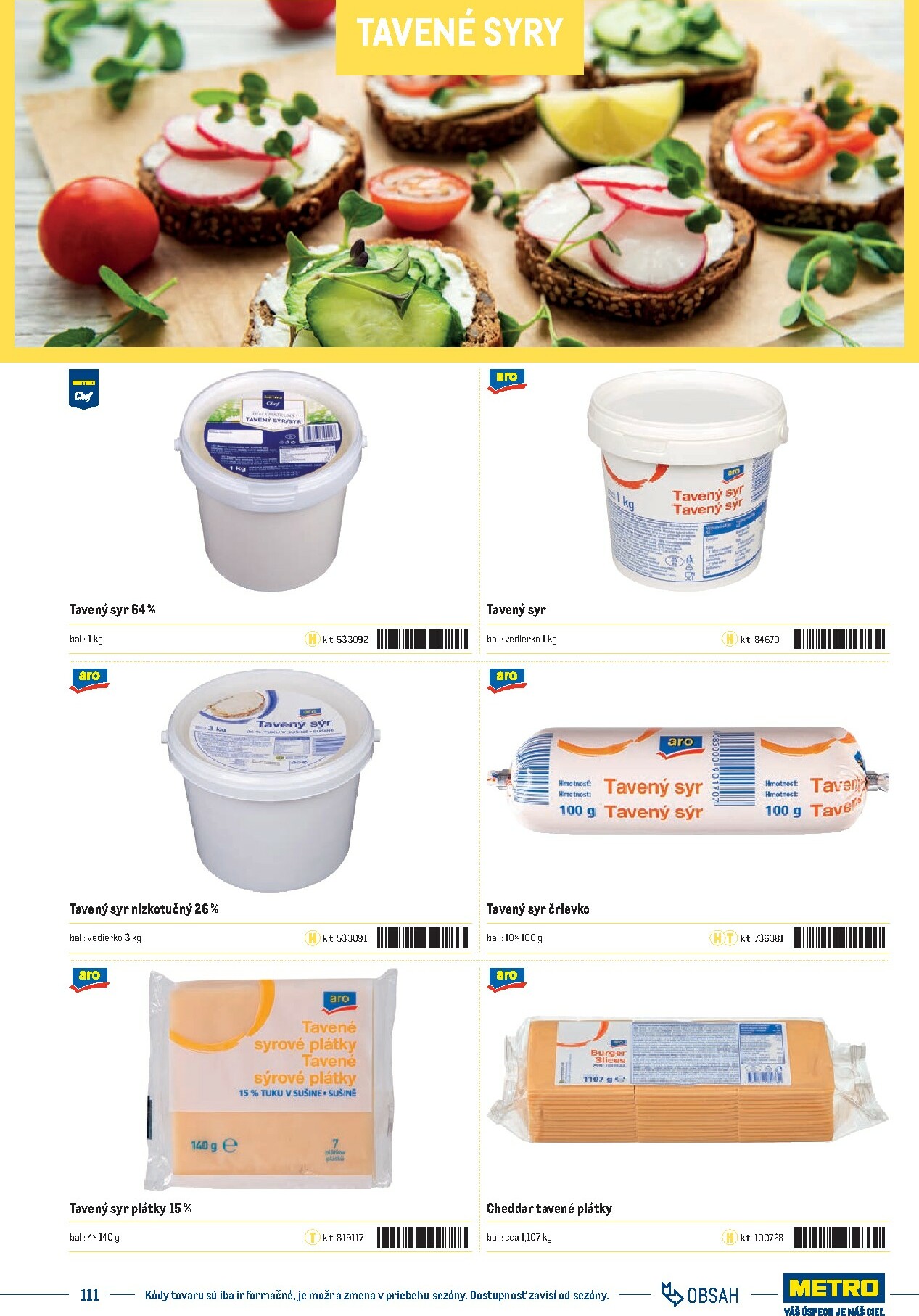 metro - Leták Metro - Katalóg vlastných značiek METRO platný od 21.11. do 21.11. - page: 111