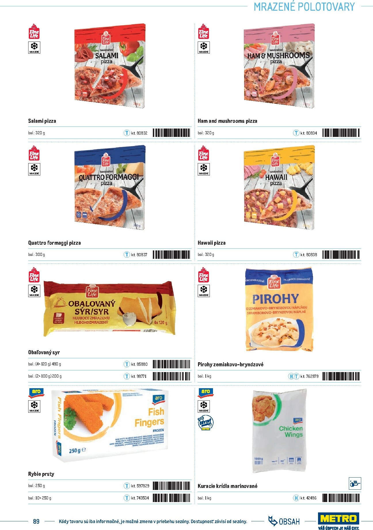 metro - Leták Metro - Katalóg vlastných značiek METRO platný od 21.11. do 21.11. - page: 89