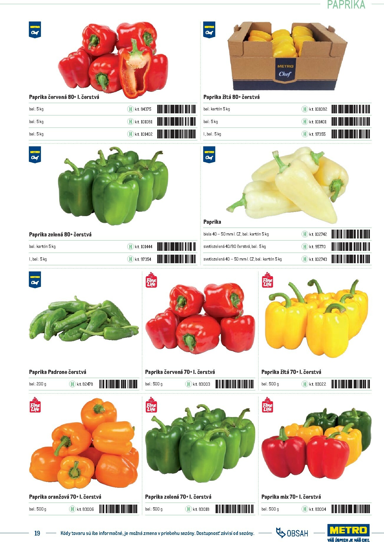 metro - Leták Metro - Katalóg vlastných značiek METRO platný od 21.11. do 21.11. - page: 19