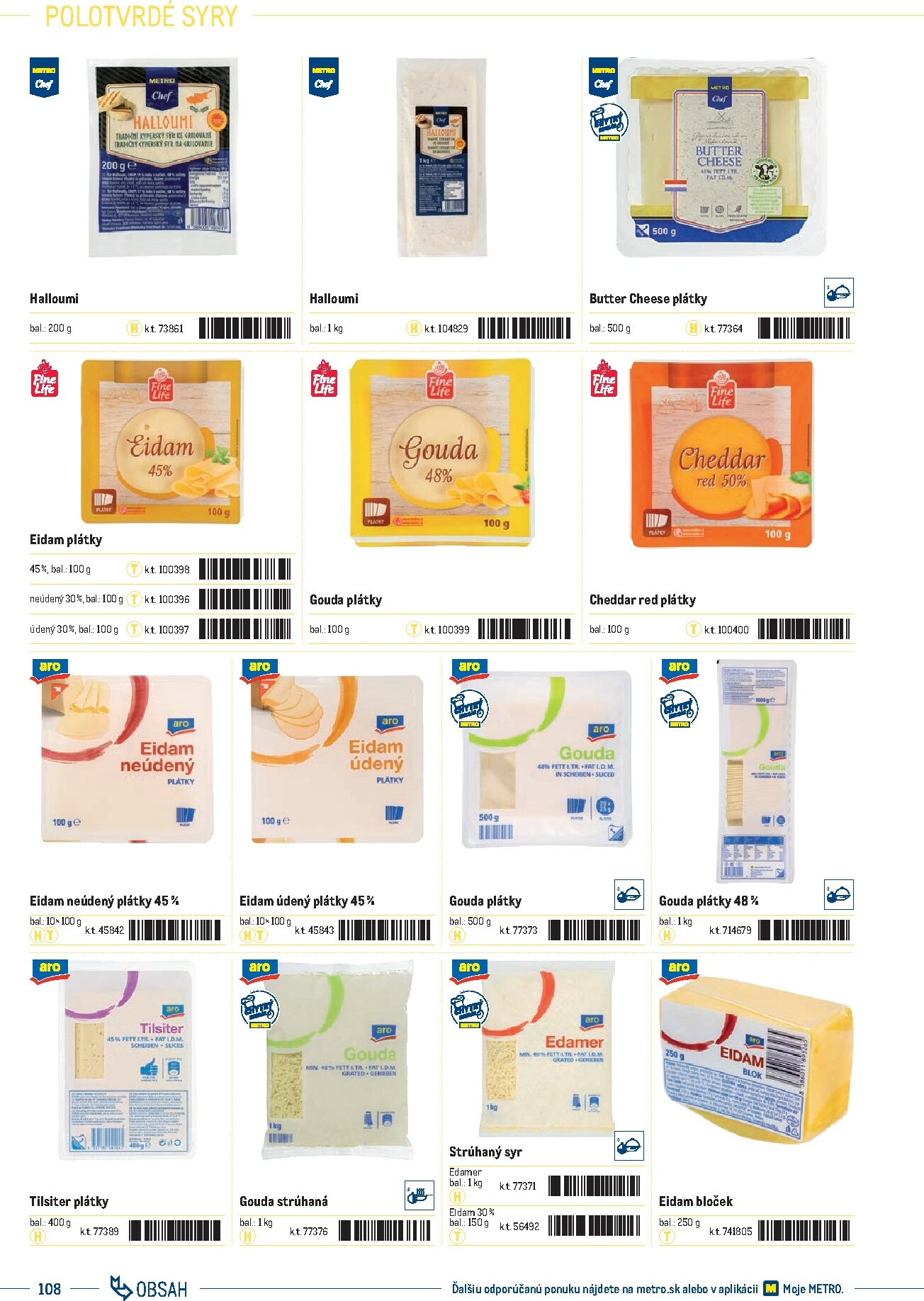 metro - Leták Metro - Katalóg vlastných značiek METRO platný od 21.11. do 21.11. - page: 108