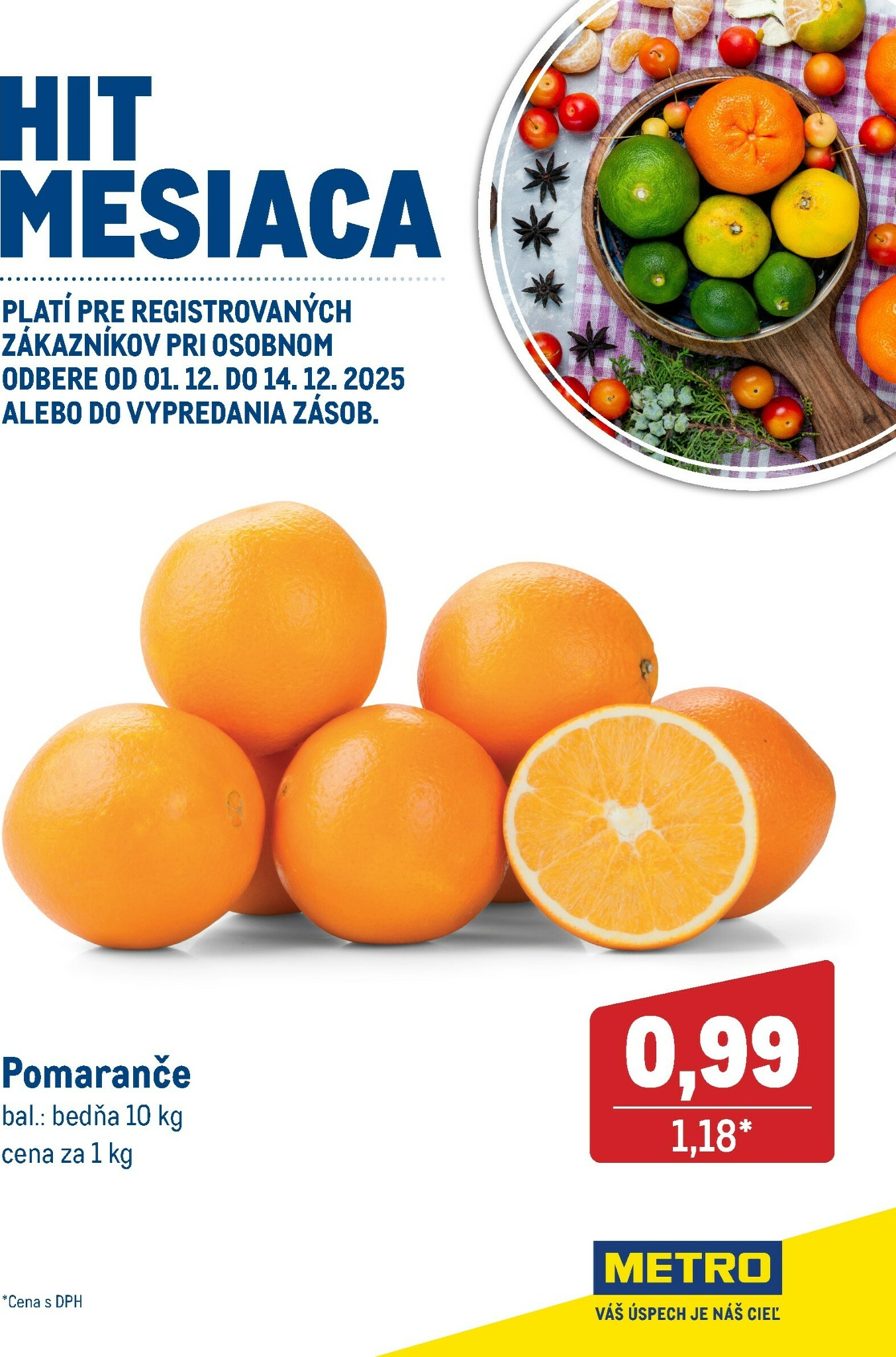 metro - Leták Metro - Hit mesiaca december platný od 01.12. do 14.12.