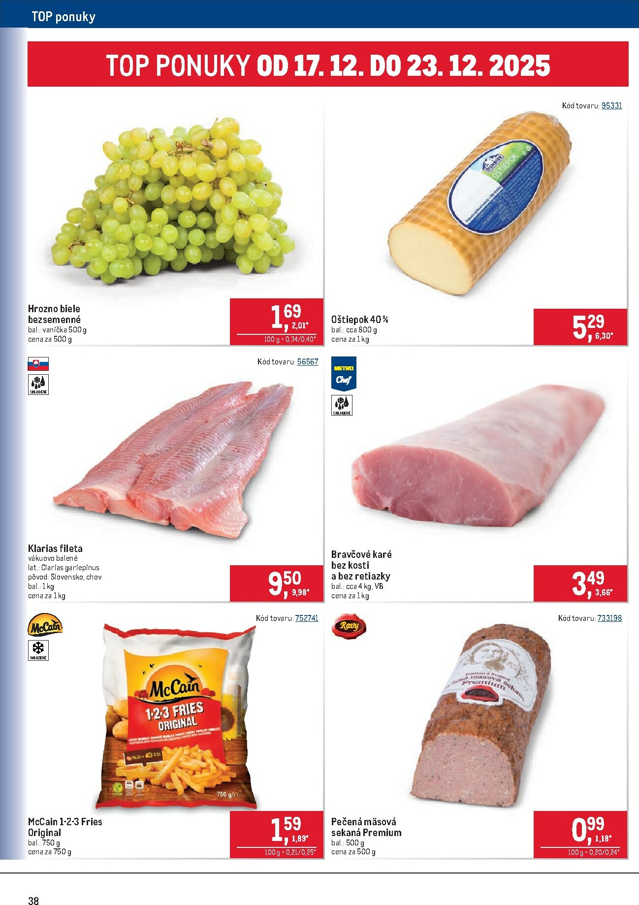 metro - Leták Metro - Maloobchod platný od 10.12. do 31.12. - page: 38