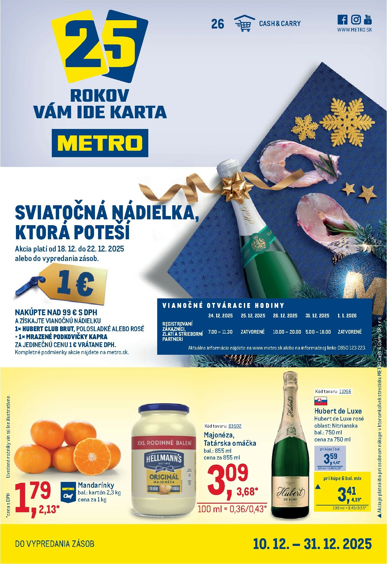 metro - Leták Metro - Maloobchod platný od 10.12. do 31.12.