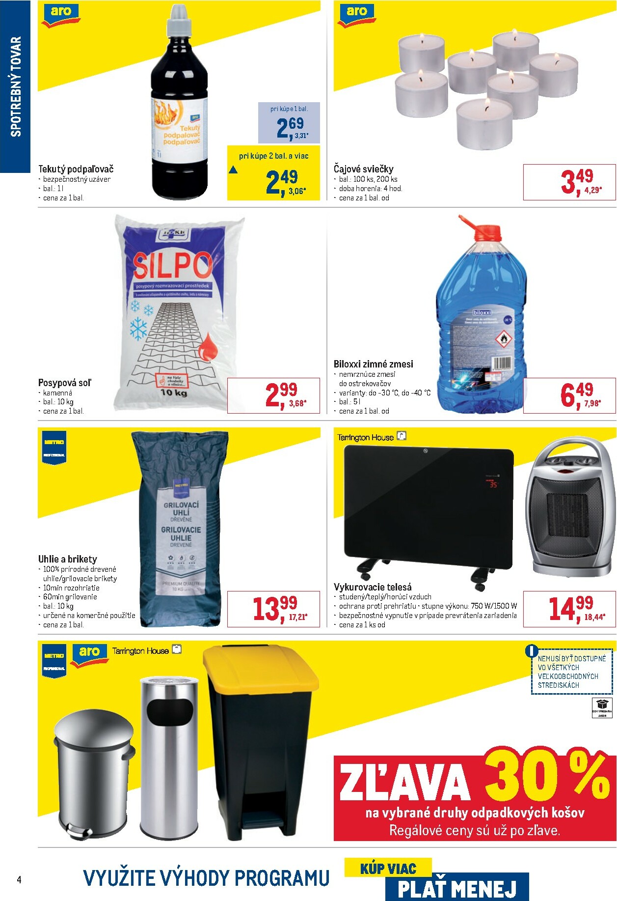 metro - Leták Metro - Spotrebný tovar platný od 10.12. do 31.12. - page: 4