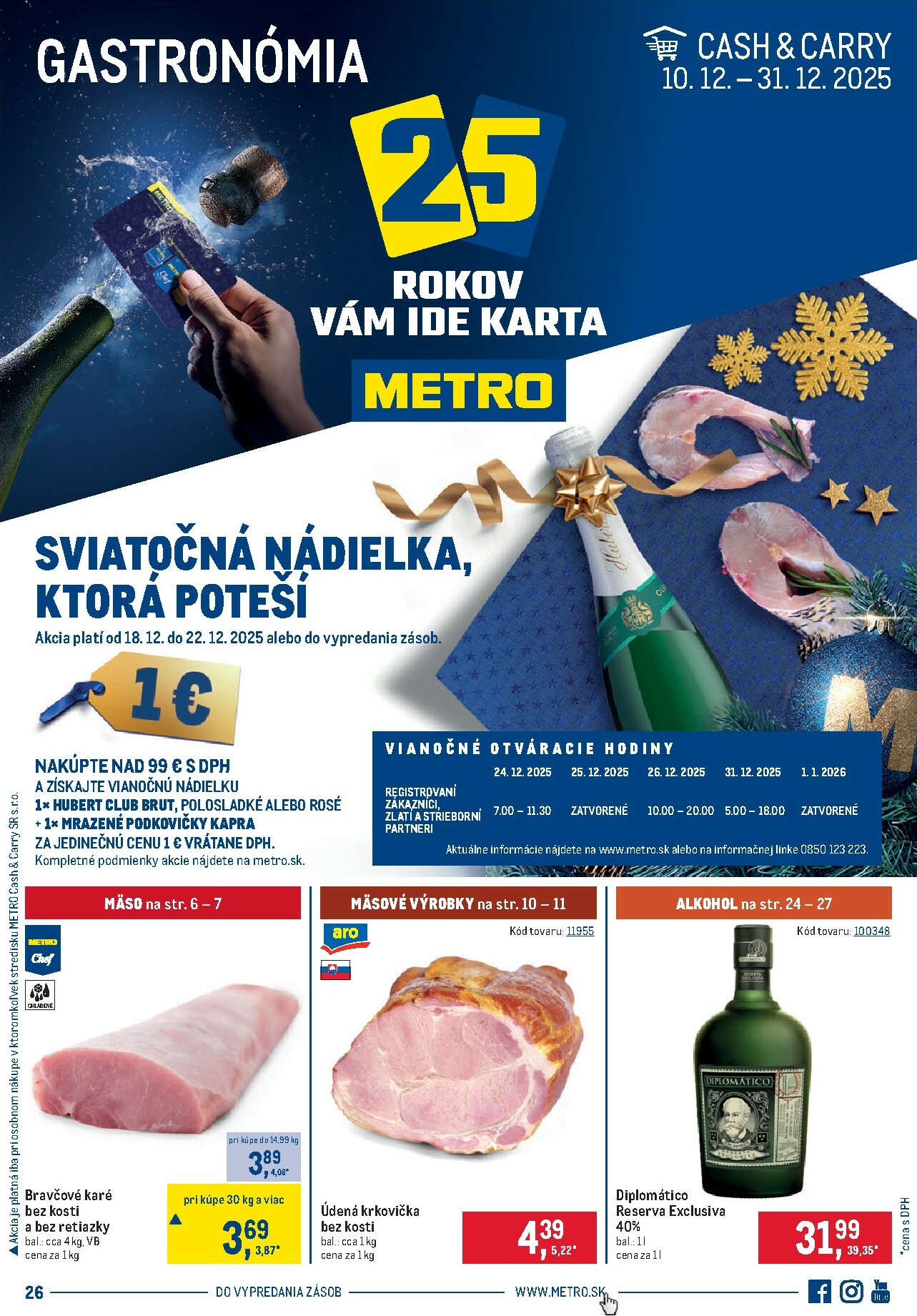 metro - Leták Metro - Gastronómia platný od 10.12. do 31.12.