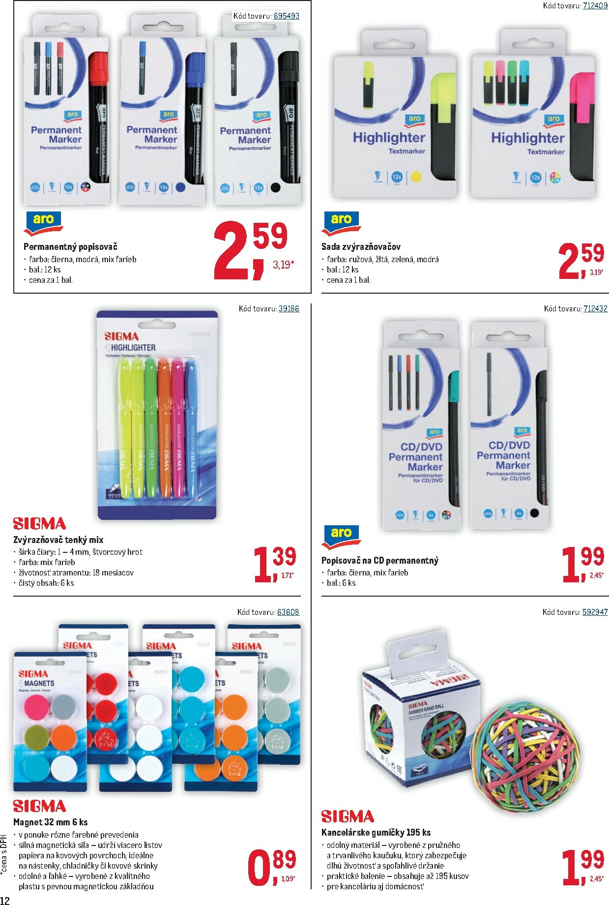 metro - Leták Metro - Kancelária platný od 10.12. do 13.01. - page: 12