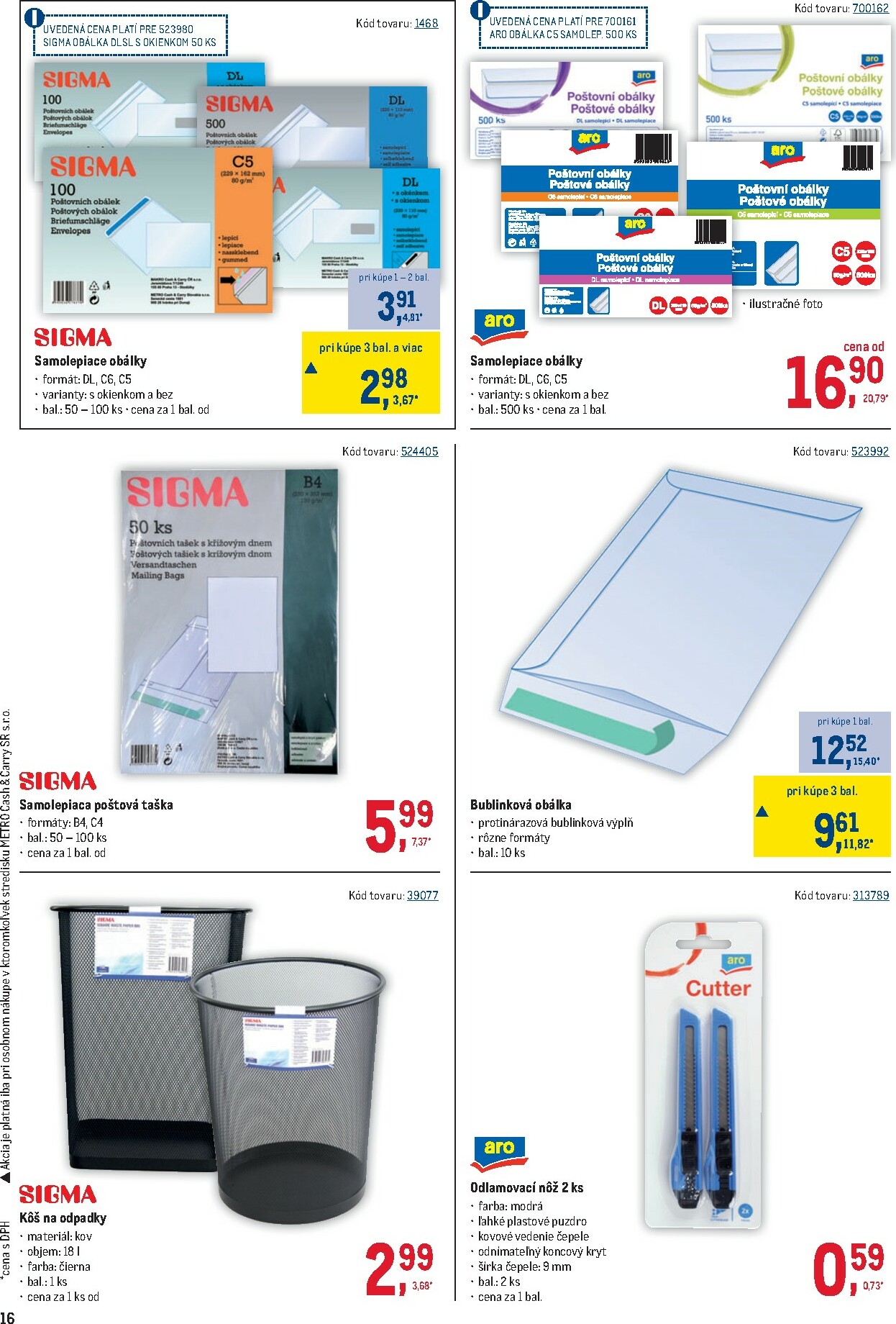 metro - Leták Metro - Kancelária platný od 10.12. do 13.01. - page: 16