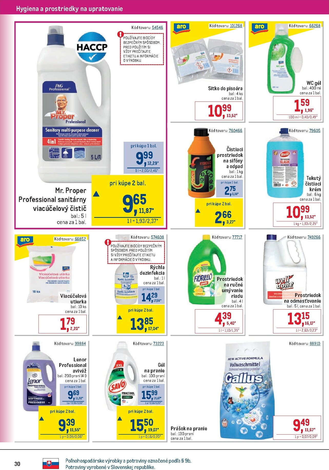 metro - Leták Metro - Gastronómia platný od 02.01. do 13.01. - page: 30