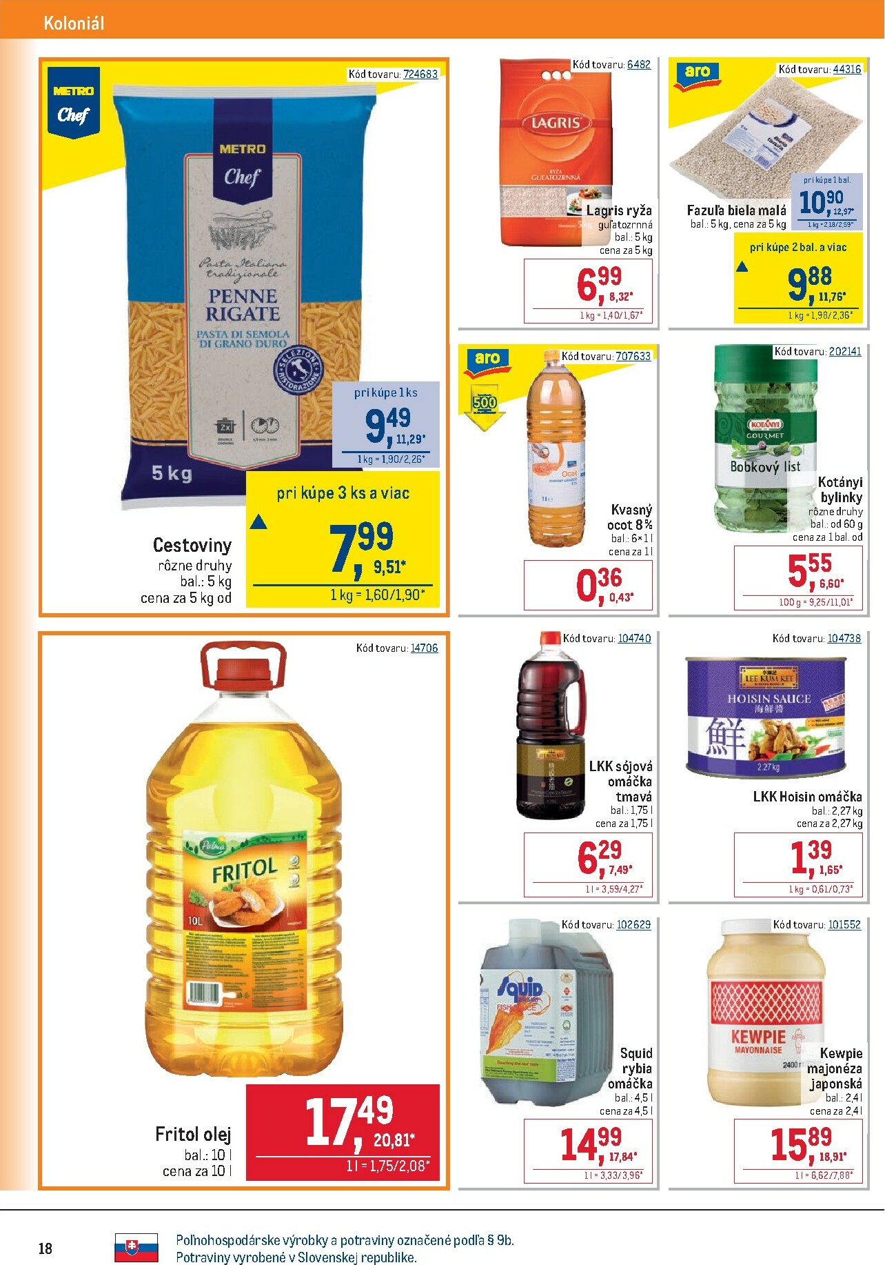 metro - Leták Metro - Gastronómia platný od 02.01. do 13.01. - page: 18