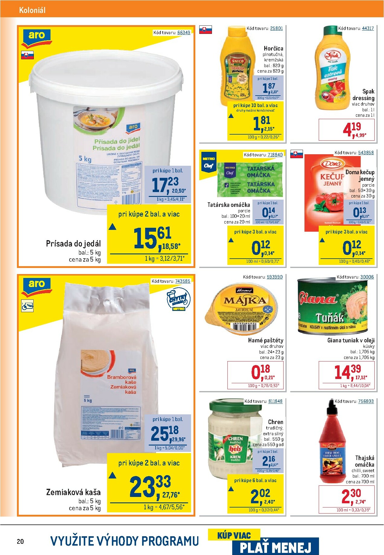 metro - Leták Metro - Gastronómia platný od 02.01. do 13.01. - page: 20