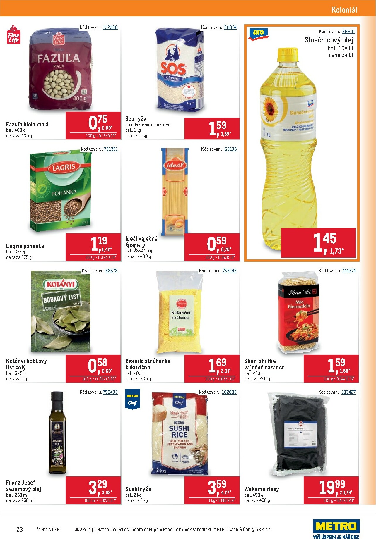 metro - Leták Metro - Maloobchod platný od 02.01. do 13.01. - page: 23