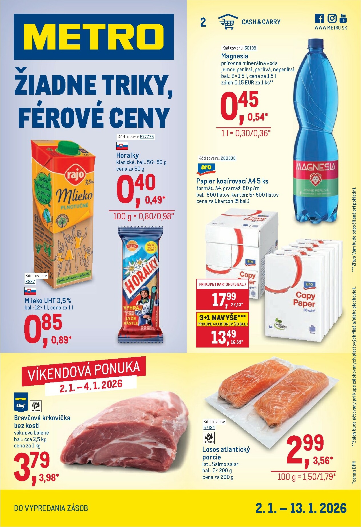 metro - Leták Metro - Maloobchod platný od 02.01. do 13.01.