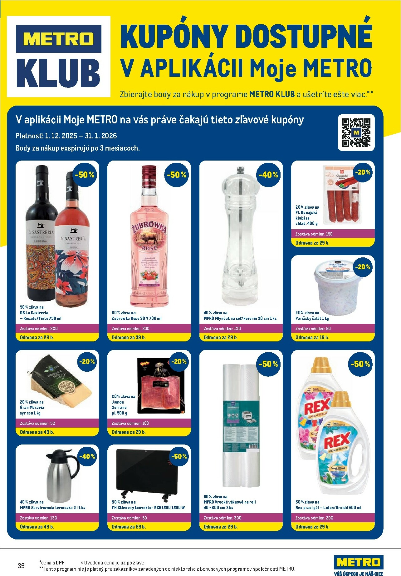 metro - Leták Metro - Maloobchod platný od 02.01. do 13.01. - page: 39