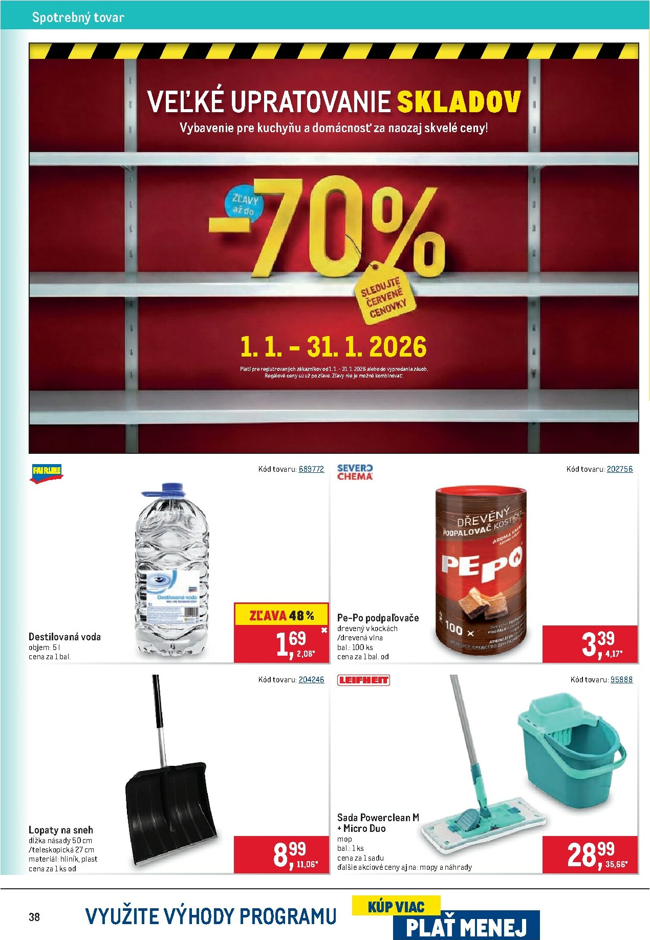 metro - Leták Metro - Maloobchod platný od 02.01. do 13.01. - page: 38