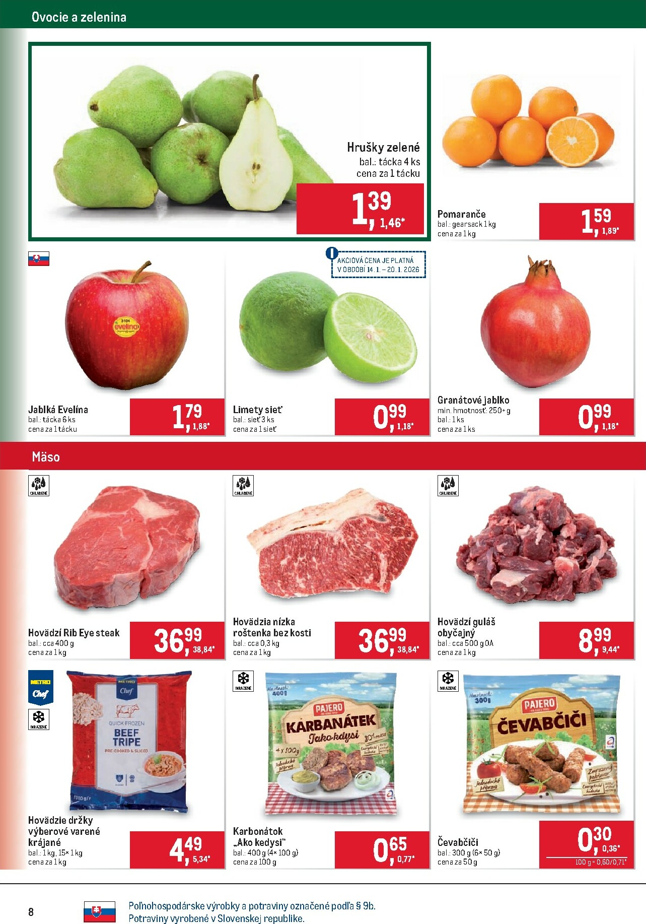 metro - Leták Metro - Maloobchod platný od 14.01. do 27.01. - page: 8