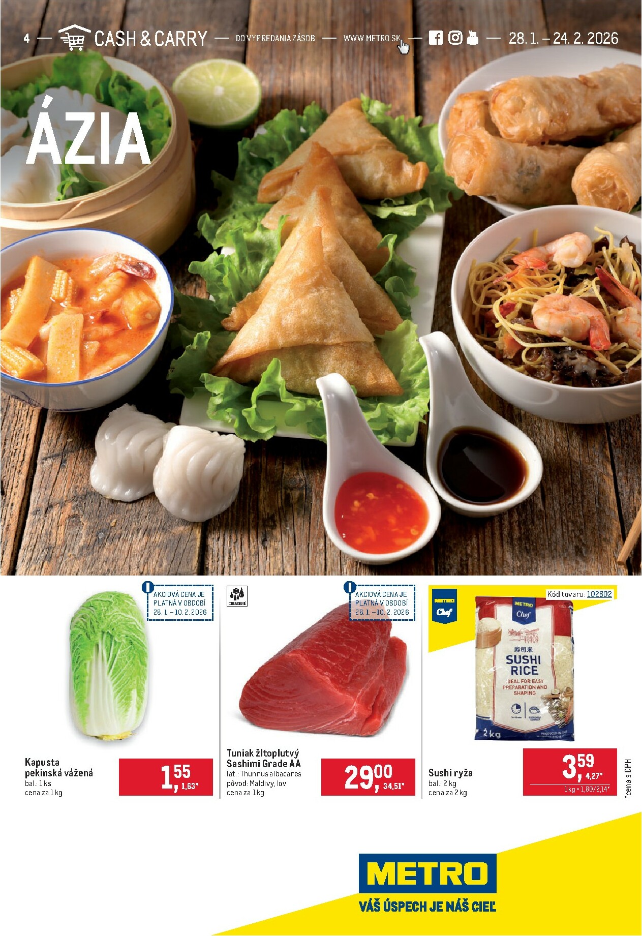 metro - Leták Metro - Ázia platný od 28.01. do 24.02.