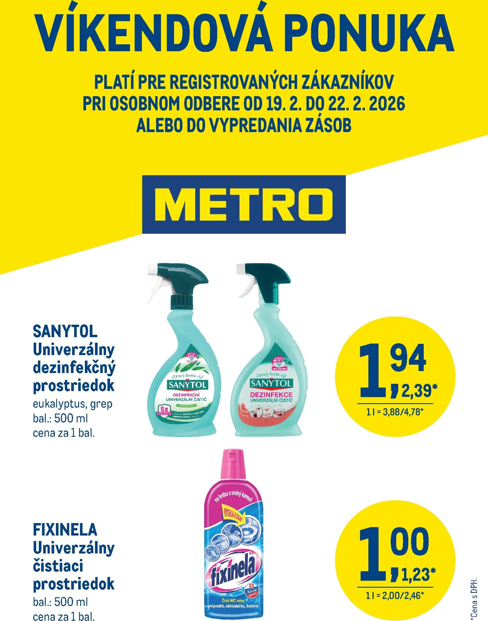 metro - Leták Metro - Víkendová ponuka platný od 19.02.2026 do 22.02.2026