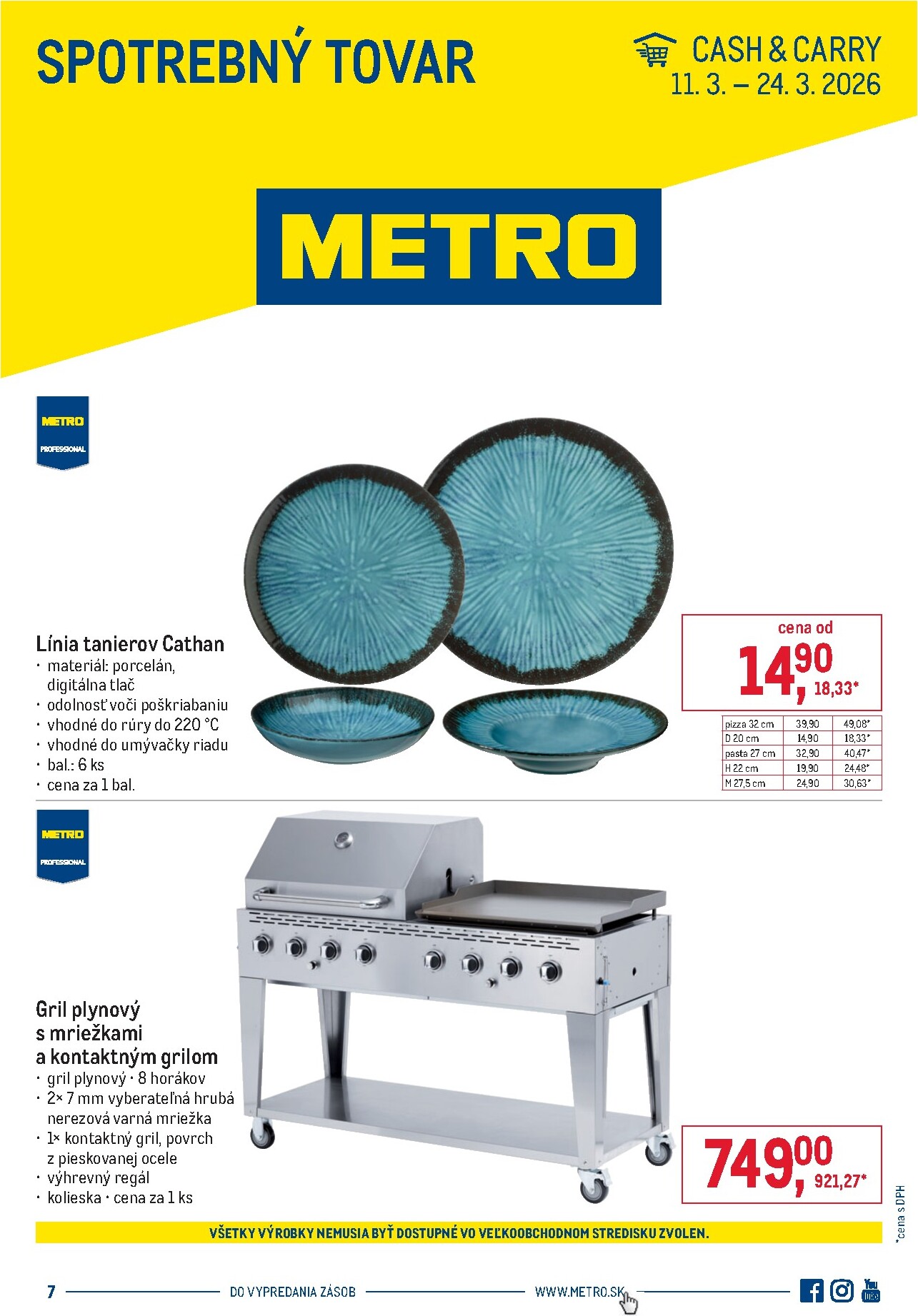 metro - Leták Metro - Spotrebný tovar platný od 11.03.2026 do 24.03.2026