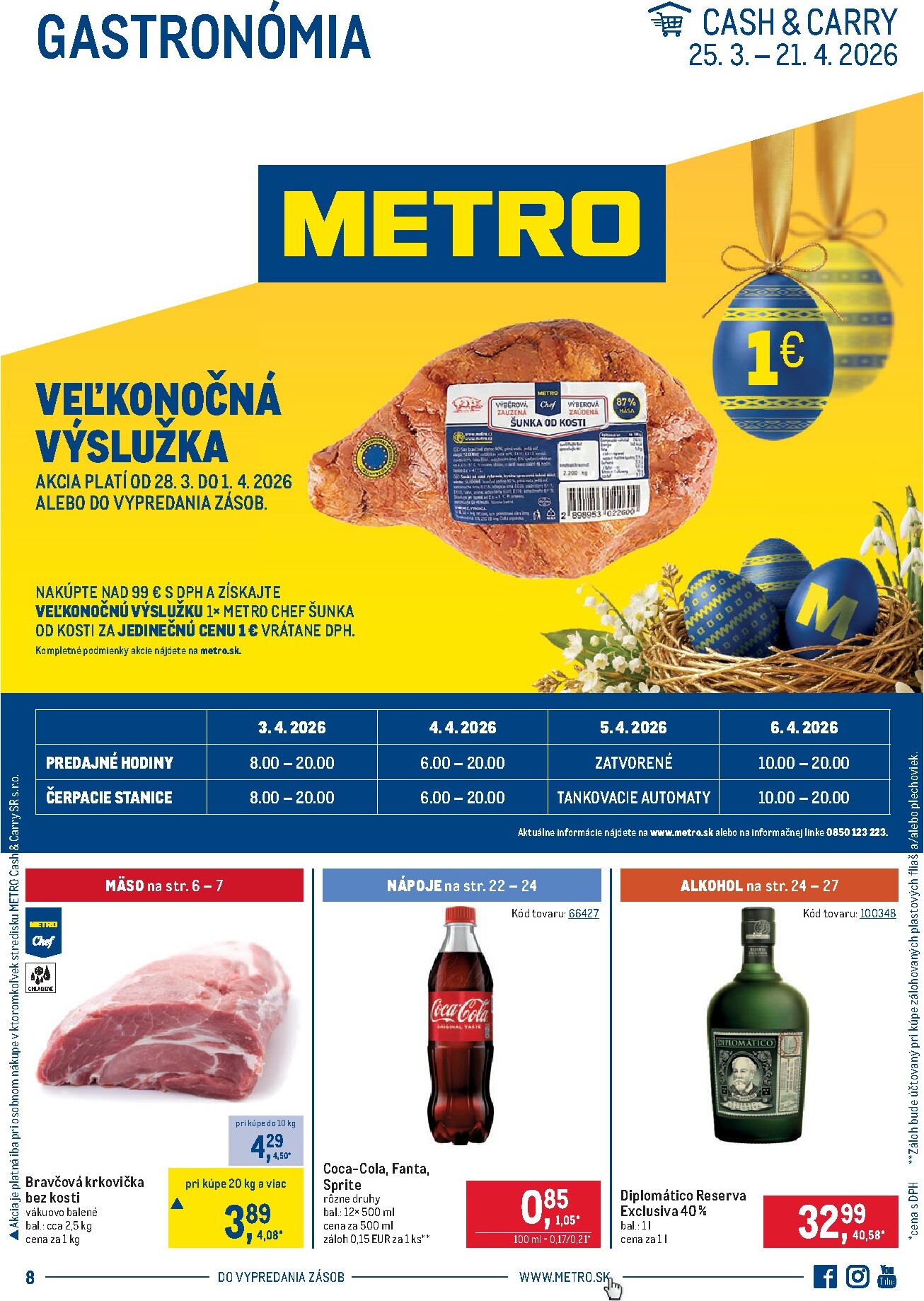 metro - Leták Metro - Gastronómia platný od 25.03.2026 do 21.04.2026