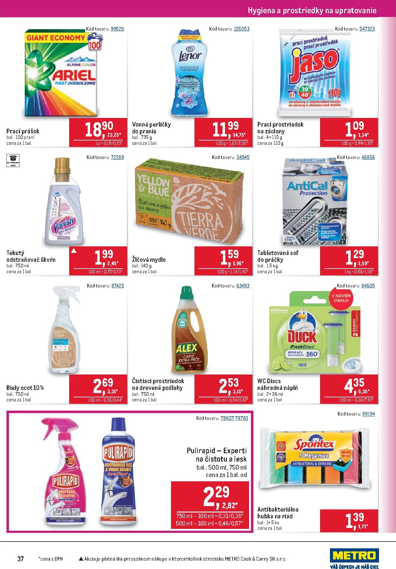 metro - Leták Metro - Maloobchod platný od 25.03.2026 do 07.04.2026 - page: 37