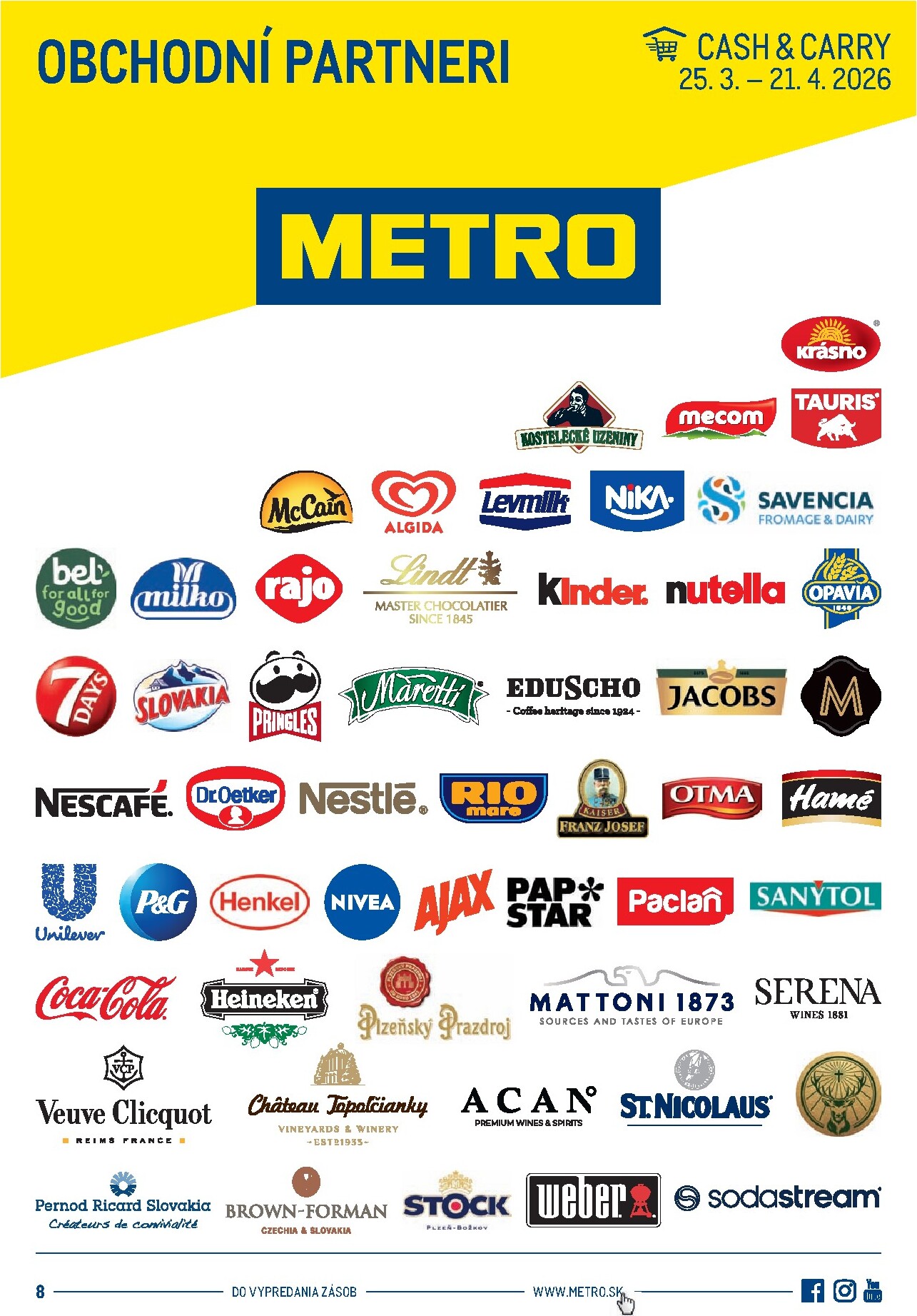 metro - Leták Metro - Obchodní partneri platný od 25.03.2026 do 21.04.2026 - page: 1