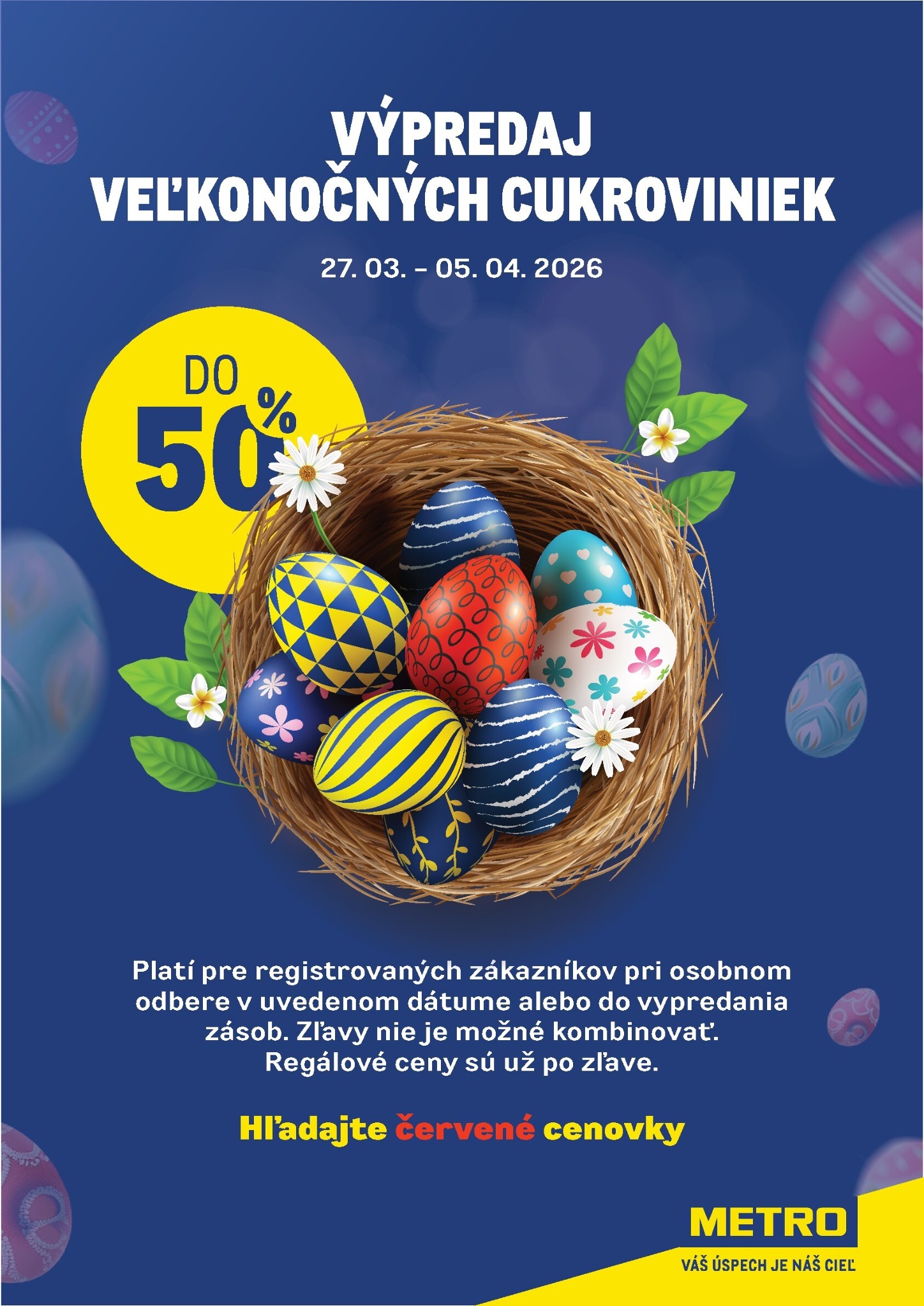 metro - Leták Metro - Výpredaj veľkonočných cukroviniek platný od 27.03.2026 do 05.04.2026 - page: 1