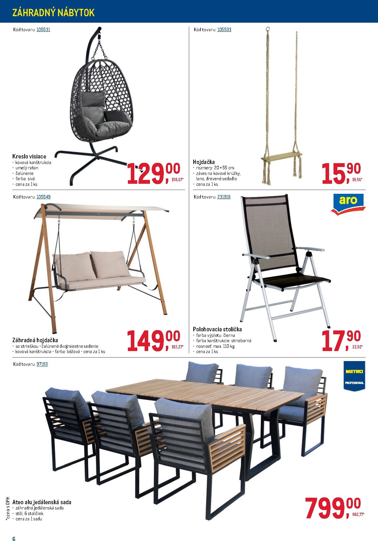 metro - Aktuálny leták Metro - Vonkajšie vybavenie 2 platný od stredy, 08.04.2026 do utorka, 05.05.2026 - page: 6