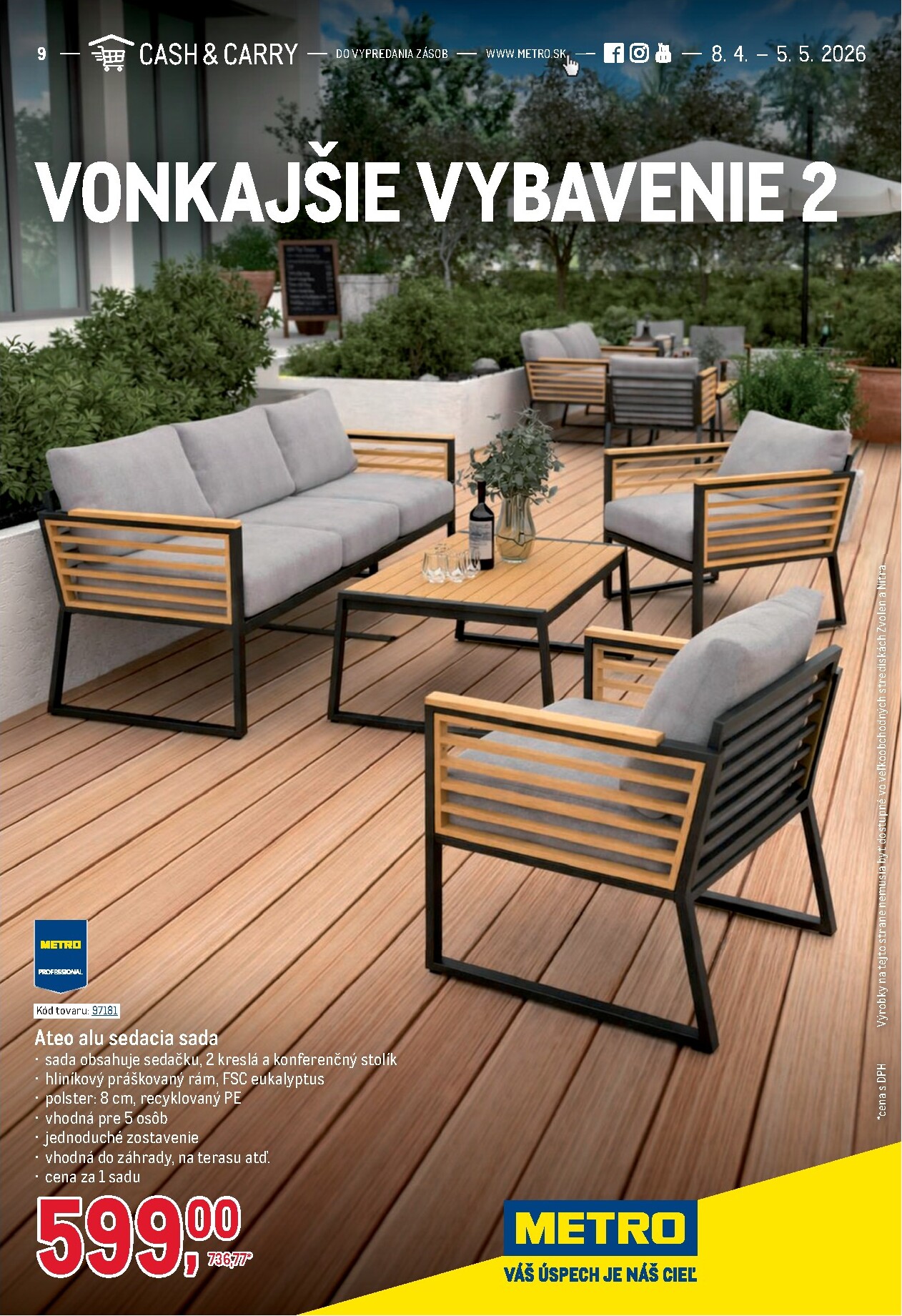 metro - Aktuálny leták Metro - Vonkajšie vybavenie 2 platný od stredy, 08.04.2026 do utorka, 05.05.2026