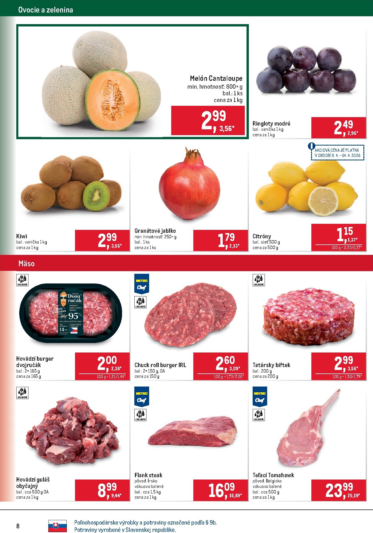 metro - Aktuálny leták Metro - Maloobchod platný od stredy, 08.04.2026 do utorka, 21.04.2026 - page: 8